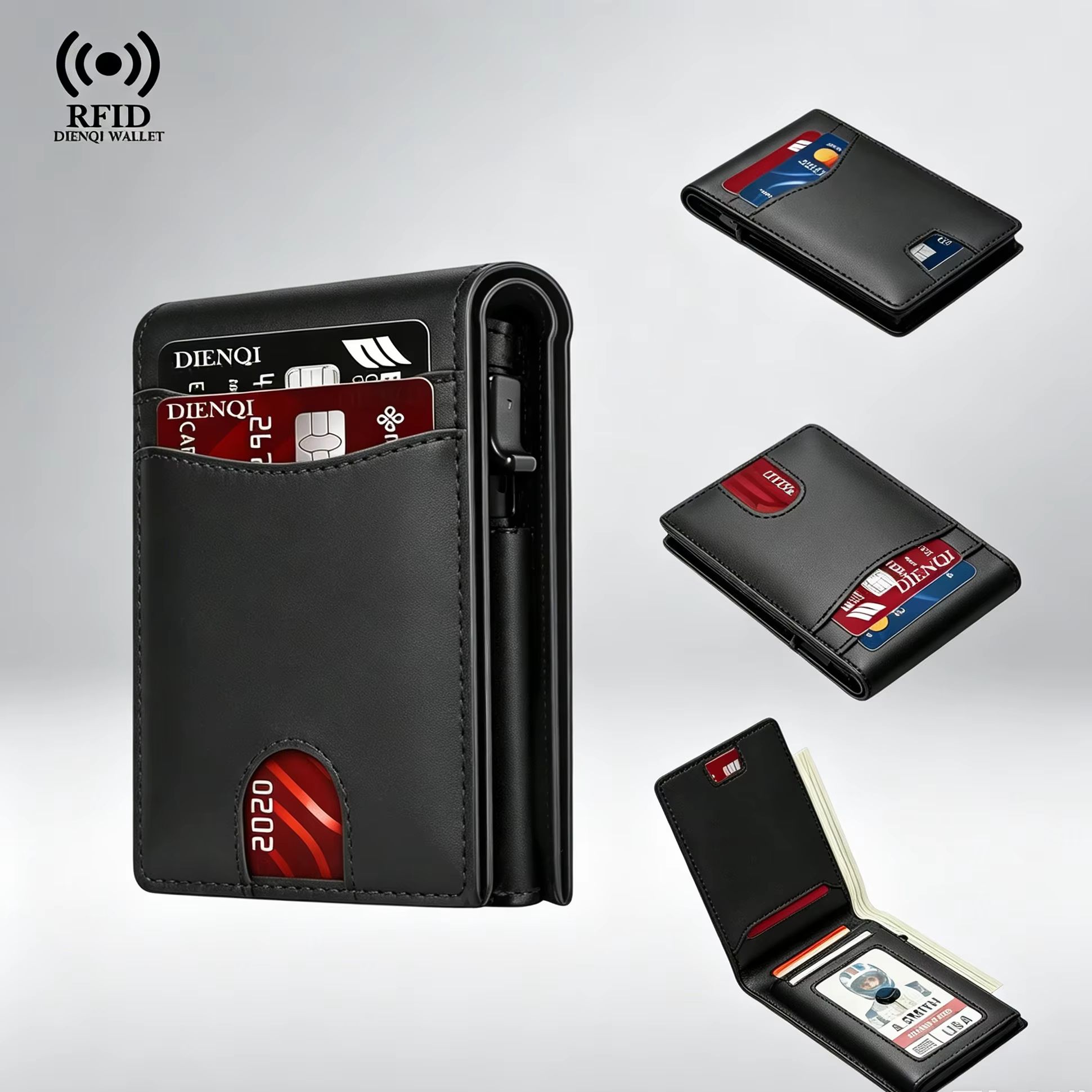 Passport Holder Rfid - Dompet Pria Saku Tempat Kartu Kredit