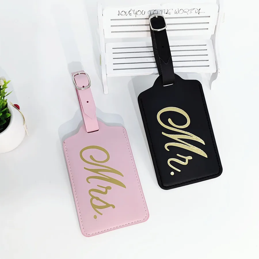 Travel Accessories Name - 2 buah/set Mr Mrs bagasi pasangan