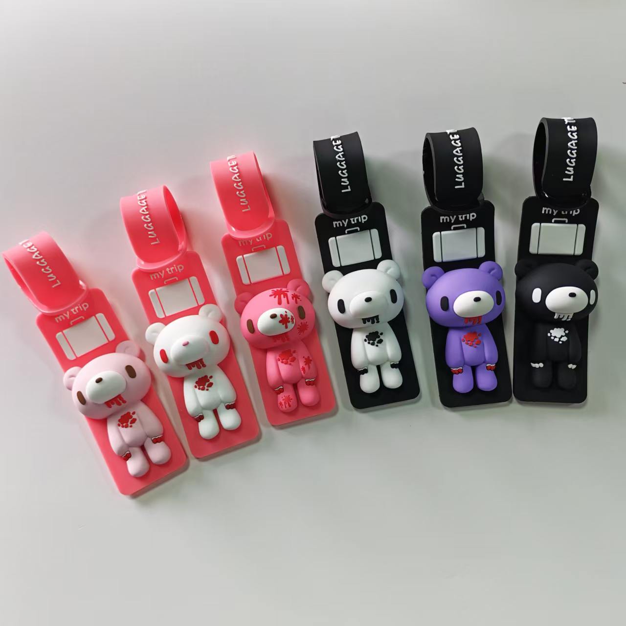Travel Accessories Name - Tag Bagasi Silikon Beruang Kartun Lucu,