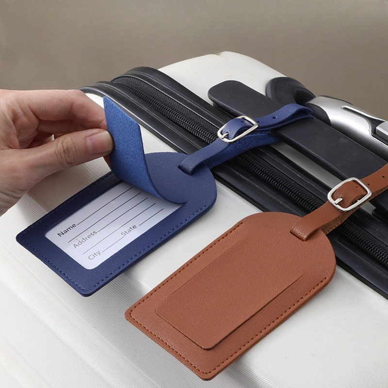 Tag Bagasi Wanita Pria Kulit P - Travel Accessories Name ulasan dan harga