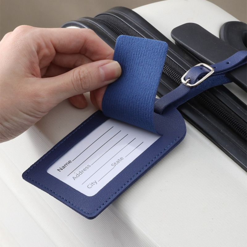 Tag Bagasi Wanita Pria Kulit P - Travel Accessories Name ulasan dan harga