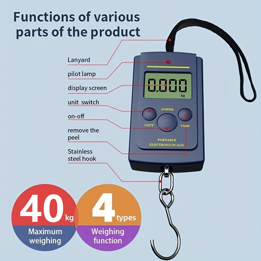 Alat Timbangan Gantung Portabe - Travel Accessories Electronics ulasan dan harga