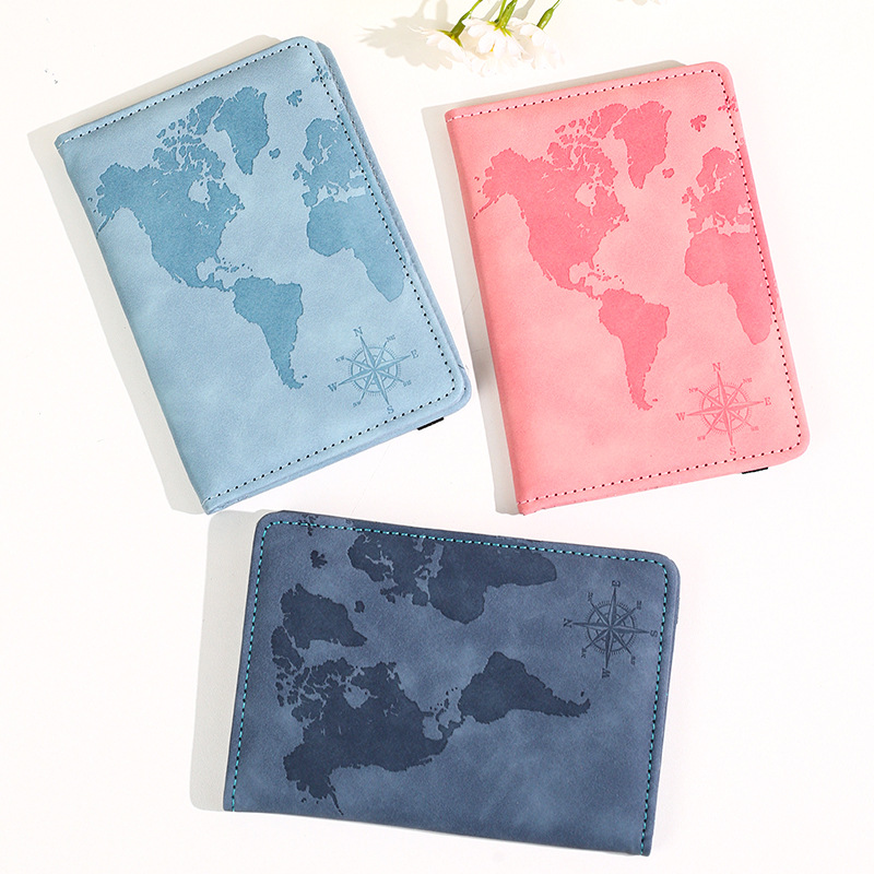 Tempat Paspor Kulit Cetak Peta - Travel Accessories Kmart ulasan dan harga