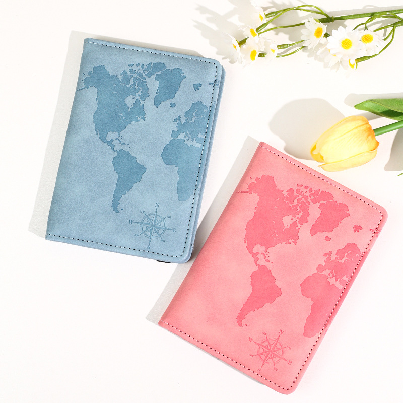 Tempat Paspor Kulit Cetak Peta - Travel Accessories Kmart ulasan dan harga