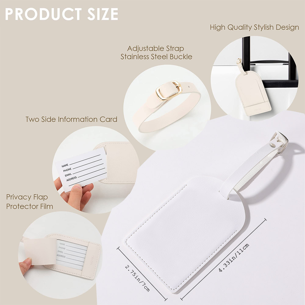 Tag nama kustom bagasi kulit P - Travel Accessories Name ulasan dan harga