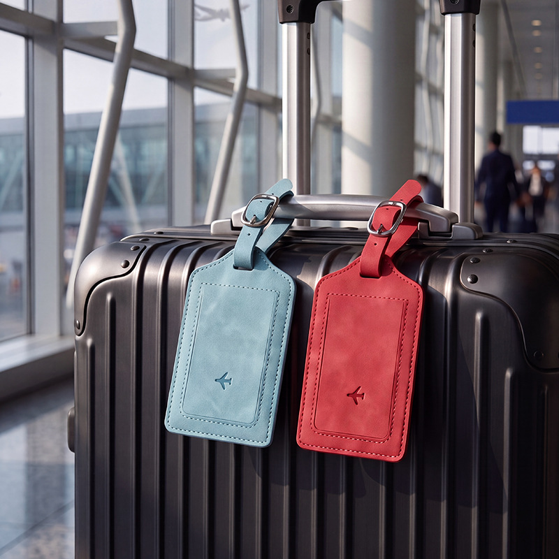 1 buah label bagasi kulit PU u - Travel Accessories Name ulasan dan harga