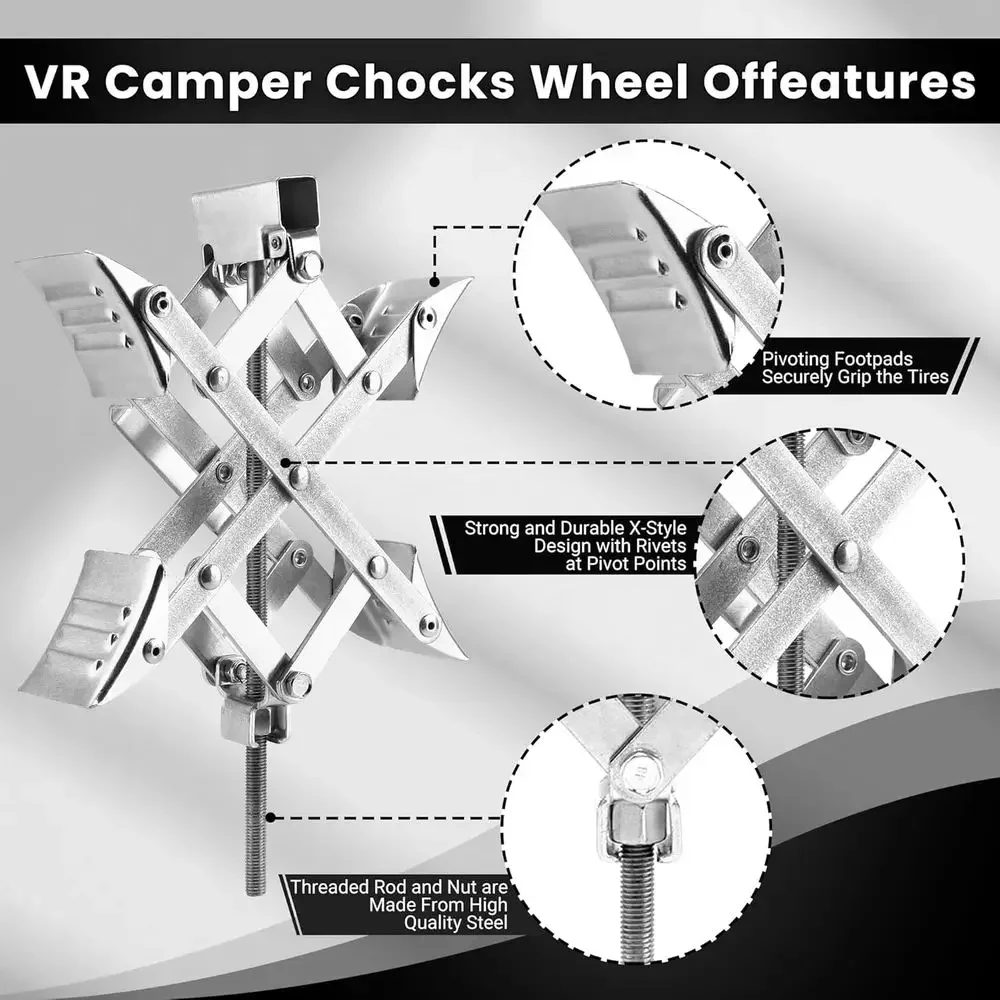 Penahan Roda RV Bentuk X, Coco - Travel Accessories Usa ulasan dan harga
