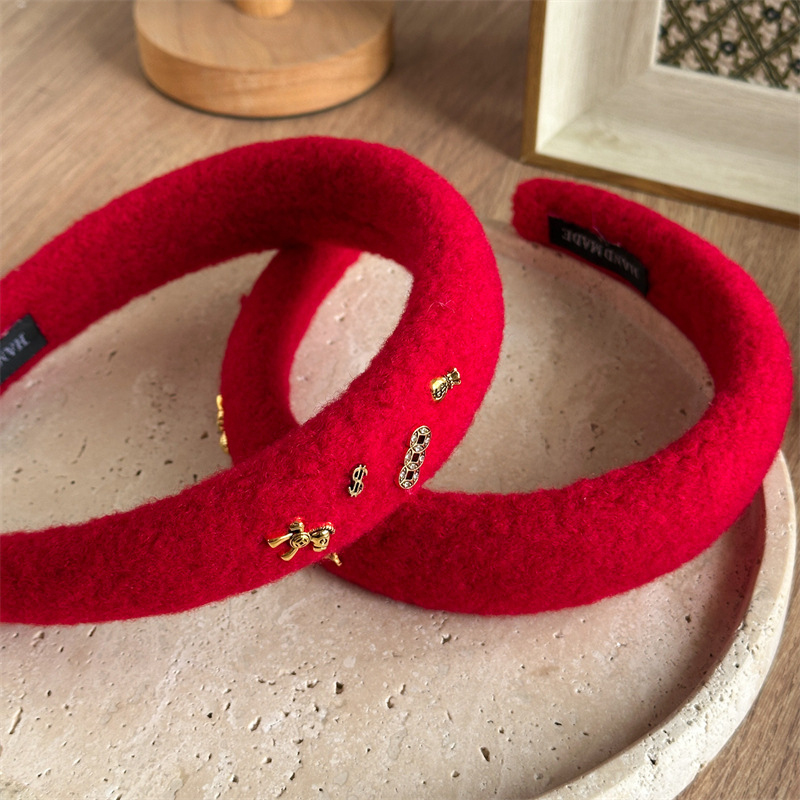 Bandana Rambut Wol Merah Unik  - Travel Accessories Kmart ulasan dan harga