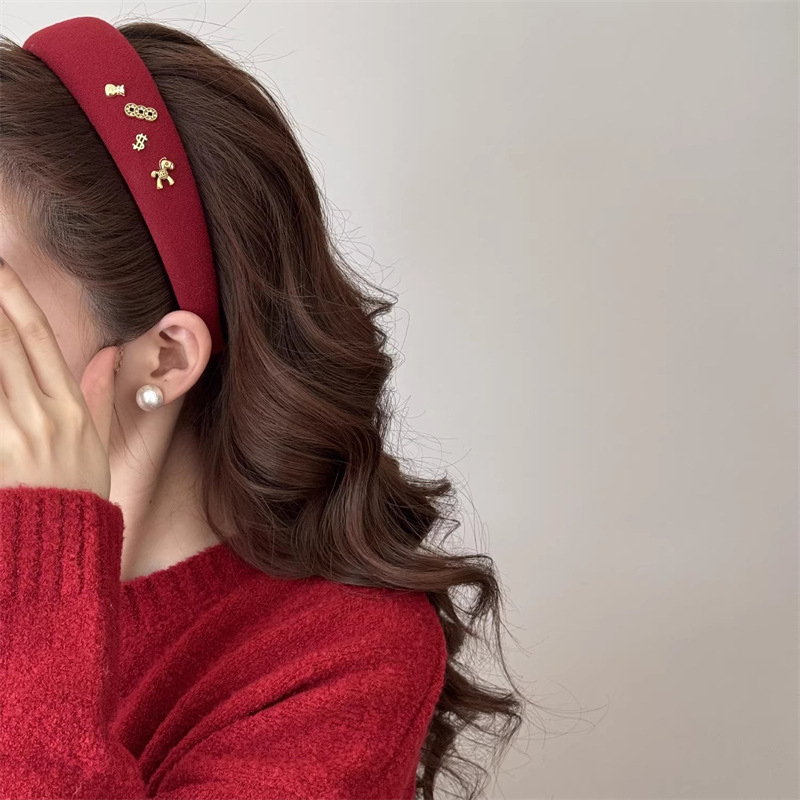 Bandana Rambut Wol Merah Unik  - Travel Accessories Kmart ulasan dan harga