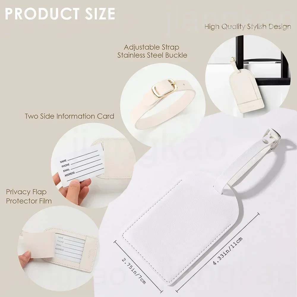 Tag Bagasi PU Yang Dipersonali - Travel Accessories Name ulasan dan harga
