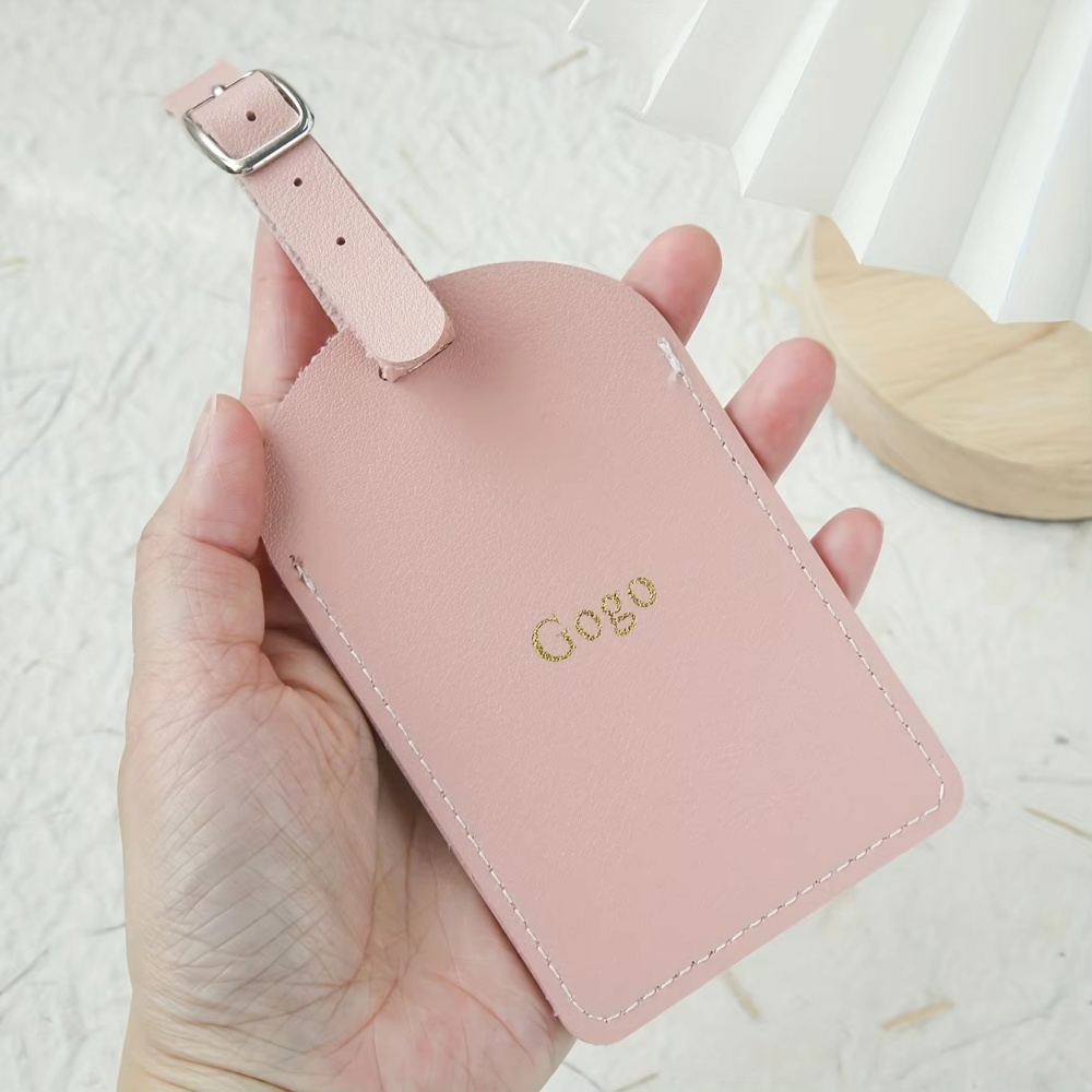Tag Bagasi Kulit Vegan Monogra - Travel Accessories Name ulasan dan harga